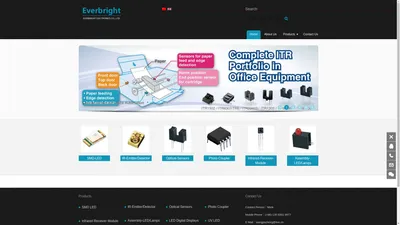 Everbright Electronics: The Authorized Global Distributor of EVERLIGHT LED components，Infrared LED and Photo coupler,etc.