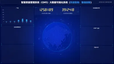 智慧质量管理系统（QMS）大数据可视化系统