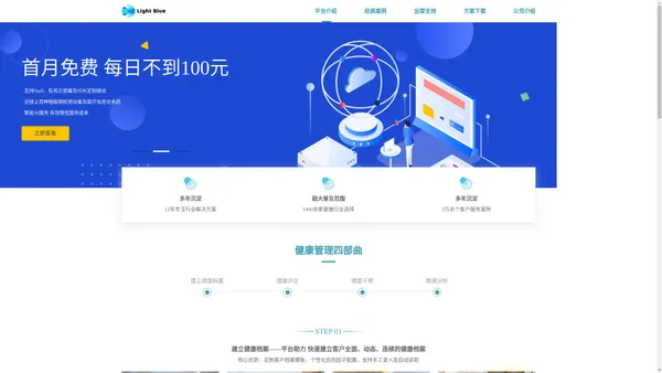 浅蓝健康-创新型中西医结合健康管理服务运营平台