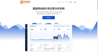 网站追踪统计和访客录像分析系统 - 红点统计