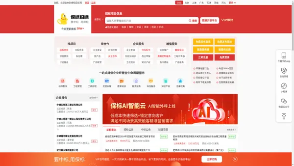 保标招标网|一站式招投标服务平台_世舶科技（武汉）有限公司