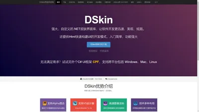 
	DSkin界面库 - 官方网站 C#/.Net Winform界面库
