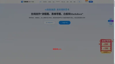 迅捷画图-专业的在线作图网站,在线画思维导图、流程图