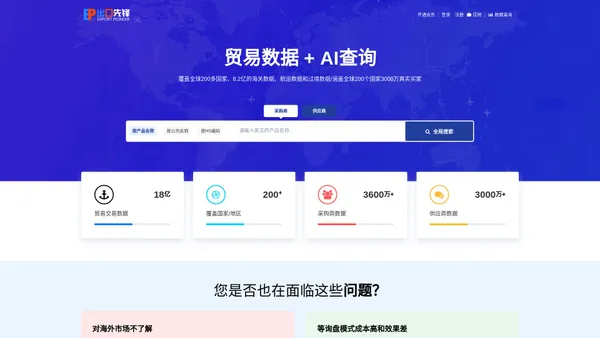 出口先锋官方网站-海关数据-进出口数据-外贸找客户-外贸软件-外贸平台