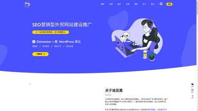 迪亚莫 | 外贸网站建设推广, 谷歌SEO优化, 电商独立站制作