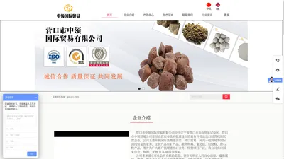 营口市中领国际贸易有限公司_海城轻烧粉_氧化镁黄粉_海城轻烧粉厂家_雪花白砂