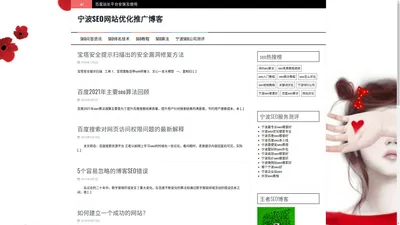 宁波SEO网站优化推广_王者SEO博客