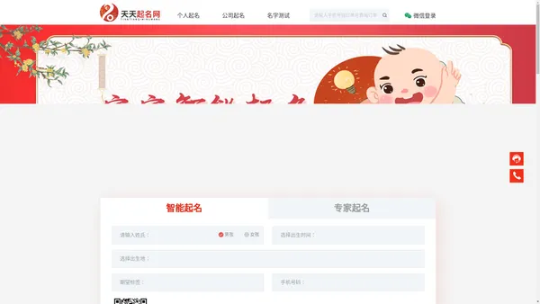 天天起名网-提供新生宝宝起名