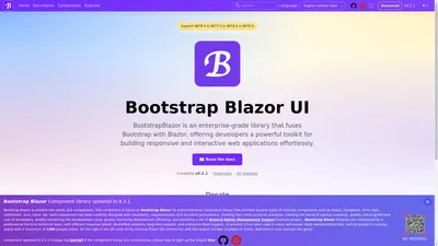 Bootstrap Blazor enterprise-level UI component library