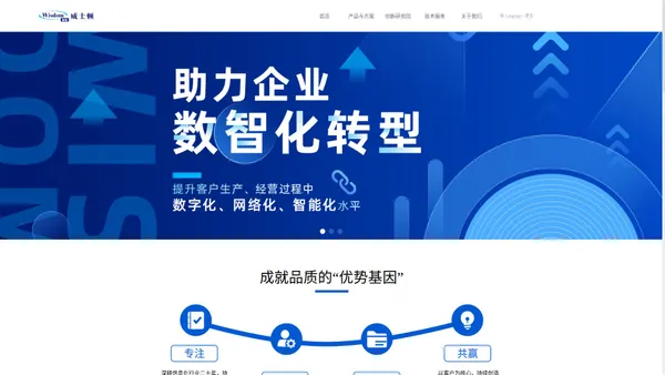 上海威士顿信息技术股份有限公司 | 数字互联你我，智慧创造未来 | 助力企业数智化转型 | 提升客户生产、经营过程中的数字化、网络化、智能化水平