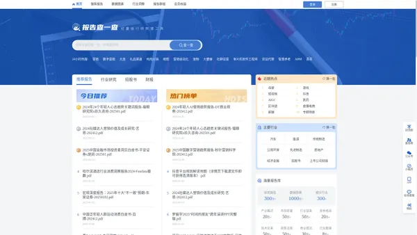 【报告查一查】专业研报平台丨行业报告丨行业研究丨调查研究报告丨行业分析报告丨行业数据报告丨股票报告