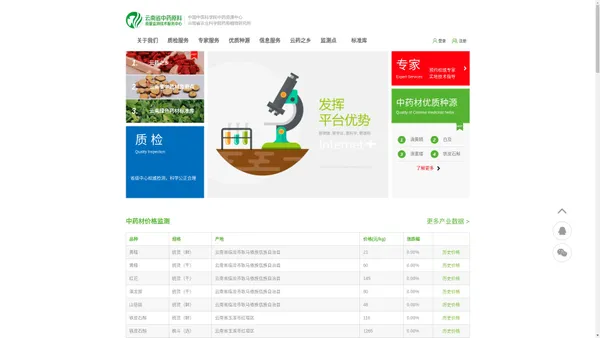 云南省省级中药原料质量监测技术服务中心