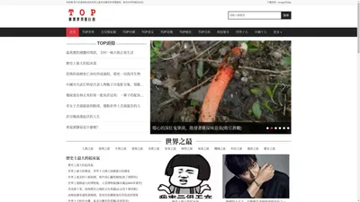 TOP網-一網打盡各類世界之最、奇聞異事和吉尼斯世界紀錄等各種排行榜單