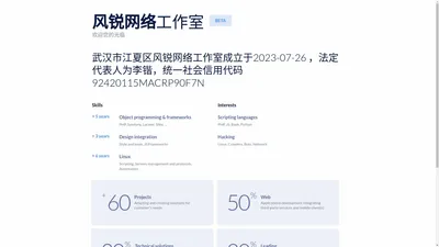 武汉市江夏区风锐网络工作室