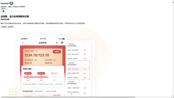 申赖科技 hexmall —— 专注于 Web 和小程序领域的开发定制服务商，为您提供一站式的便捷服务