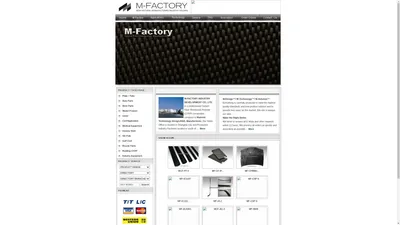 Carbon Fiber Products Manufacturer: M-Factory Industry Composite Holding