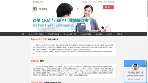 Microsoft Dynamics 365 合作伙伴 | 锦葵新阳