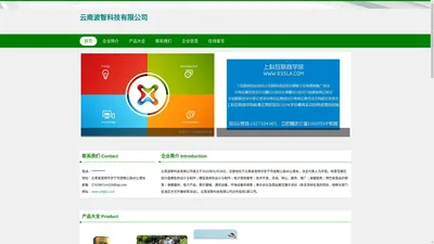 首页，云南波智科技有限公司，云南网站设计，云南网页设计