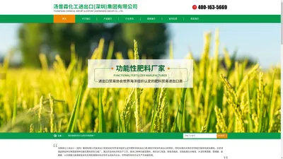 汤普森化工进出口（深圳）集团有限公司-功能型肥料和南非进口海藻以及微藻浓缩液、深海鱼蛋白水解液供应商