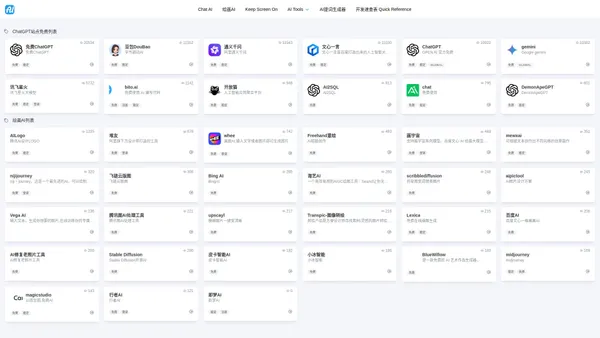 AI工具收集大全 - The Future of AI - 免费ChatGPT网站导航