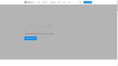 Shapespark: 在浏览器中实时展示渲染结果
