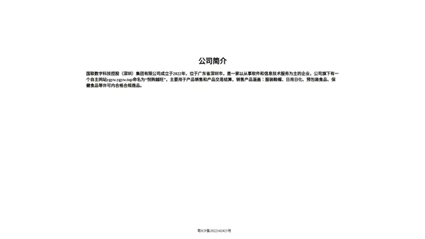 国联数字科技控股（深圳）集团有限公司