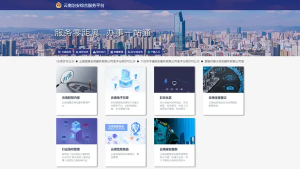 云南治安综合服务平台