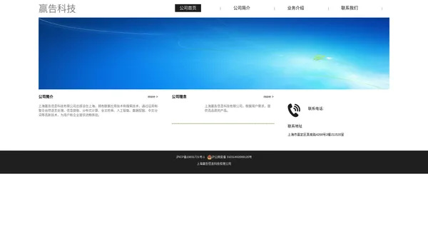 上海赢告信息科技有限公司