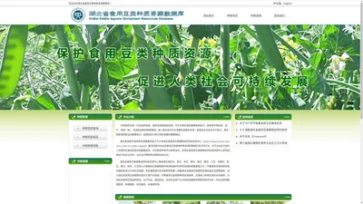 湖北省食用豆类种质资源数据库