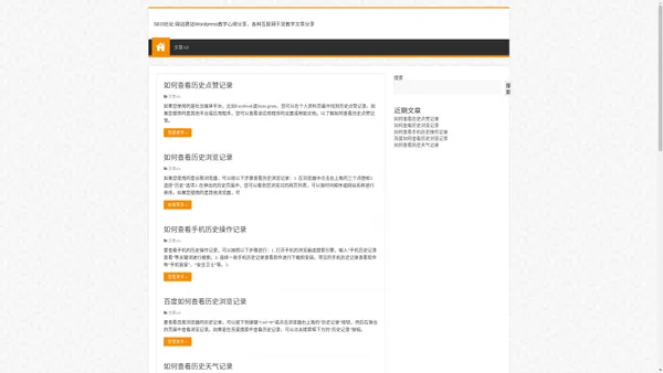 SEO优化-网站建站Wordpress教学心得分享，各种互联网干货教学文章分享