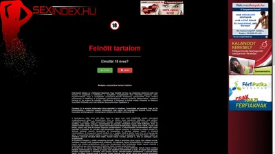 Sexindex.hu - Ahol a szex kezdődik.