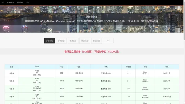 香港服务器_香港高防服务器_香港云服务器_荣峰科技