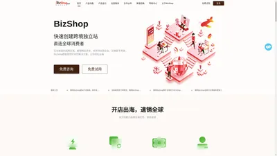 BizShop商业电商_BizShop跨境电商独立站_跨境电商_独立站_外贸建站_外贸商城_外贸独立站_外贸网站-BizShop商城系统 