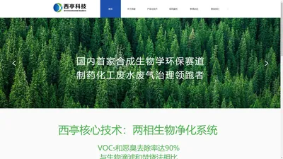 重庆西亭科技有限公司，VOC治理，环境污染，废气预处理，制药，化工，废水废气，生物法，含氰废水，酶法处理含氰废水，高盐废水，预处理设备，VOC治理，车间废气，污水站废气，臭气，环境治理，低浓大风量废气