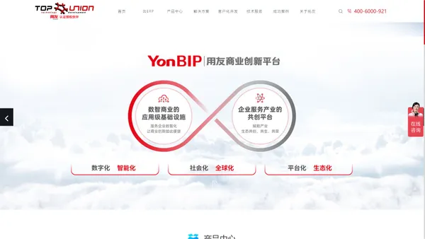 用友YonBIP_用友软件代理商_企业数字化管理_北京拓友新世纪科技发展有限公司