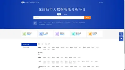 经济运行平台-在线经济大数据智能分析平台