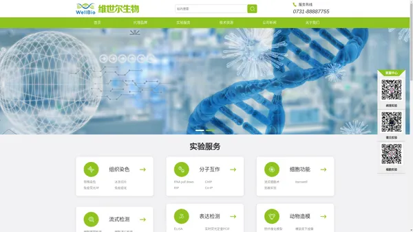 生物医学检测服务-科研实验项目服务外包公司 - 长沙维世尔生物科技有限公司