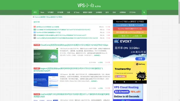 VPS小白|纯净版