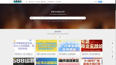 大象项目网-大象笔记网是各大付费创业平台的教程和项目,聚合知识付费VIP创业课程,chatgpt资讯,包含自媒体,拼多多,淘宝电商,营销,SEO技术,短视频等网络赚钱课程！