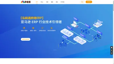 泓毅通跨境ERP-专业的亚马逊ERP软件 跨境电商ERP【免费试用】