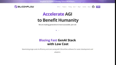 SiliconFlow, Accelerate AGI to Benefit Humanity