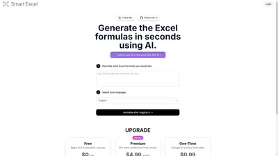 Smart Excel — Excel formula bot