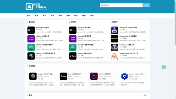 AI Tools｜AI 好工具｜how.tw