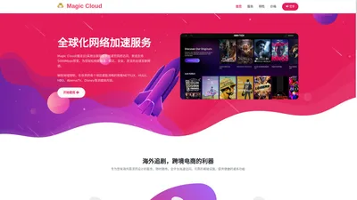 Magic Cloud | 无视晚高峰，4K秒开，打游戏稳定，专线机场...