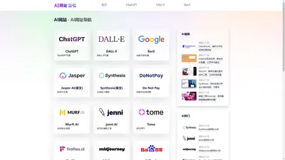 AI网站 - 人工智能、AI网址导航