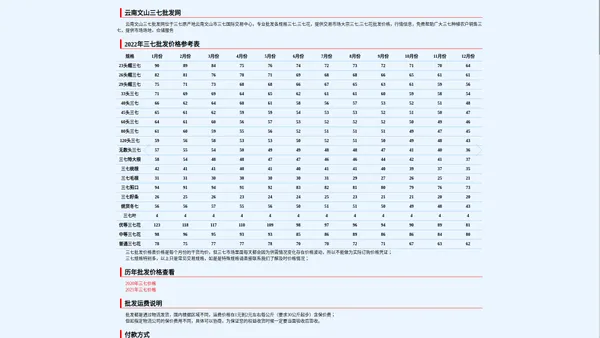 三七批发_三七花批发_云南文山三七原产地价格批发网