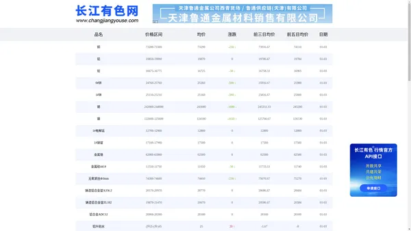 长江有色网_长江有色金属价格行情