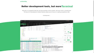 Xterminal - Better development tools, but more
(SSH/Note/Terminal)(SSH/控制台/More)