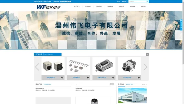 温州伟飞电子有限公司-网络插座|IF头|开关插座