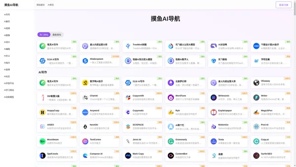 摸鱼AI导航-AI人工智能工具导航-AI工具集合大全